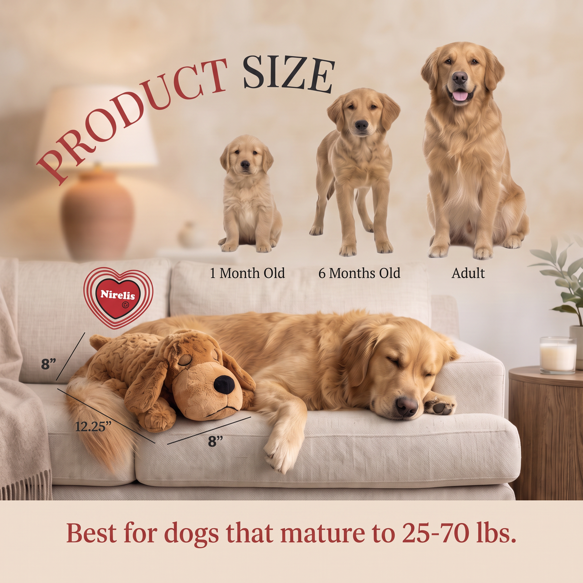 Nirelis™ Heartbeat Comfort Puppy